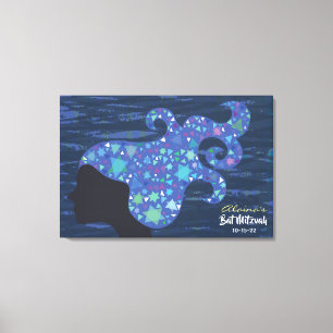 Toile Fille avec étoiles Bat mitzvah Connexion Bureau