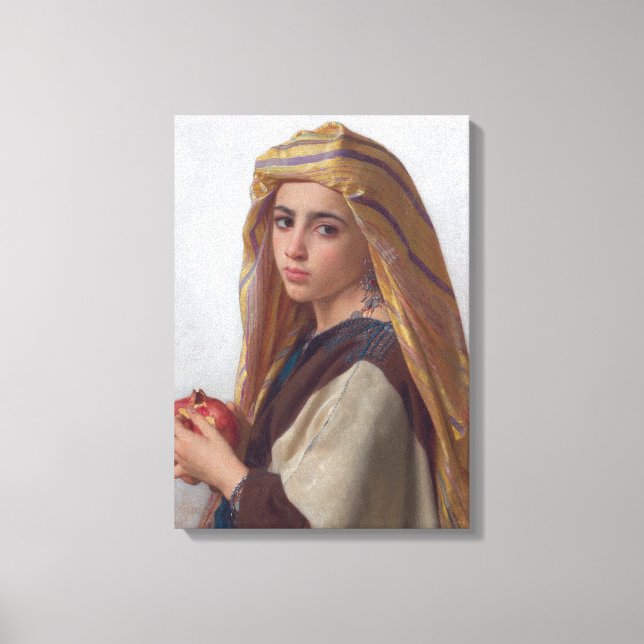 Toile Fille avec grenade par Bouguereau (Recto)