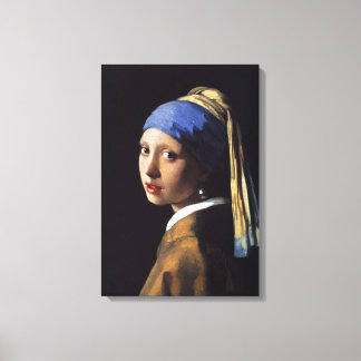 Toile Fille avec une oreille perle - Johannes Vermeer