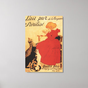 Toile Fille de lait de Vingeanne avec des chats