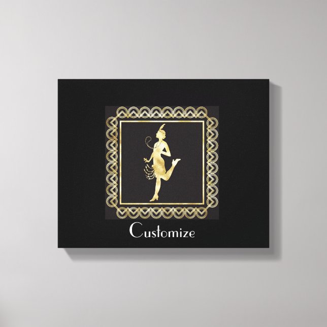 Toile Fille Flapper des années 1920 Thunder_Cove (Recto)