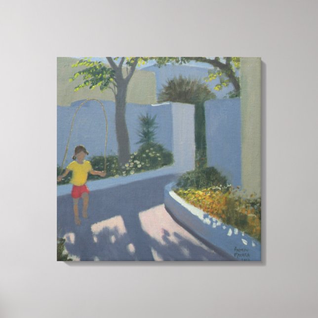 Toile Fille sauter Santorin 2002 (Recto)