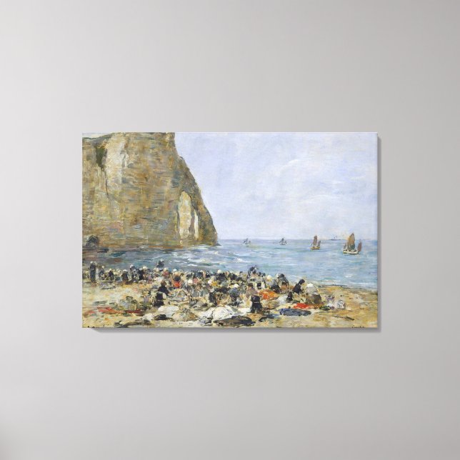 Toile Filles à la plage d'Etretat, 1894 (Recto)