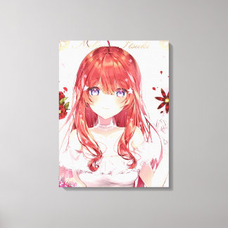 Toile Filles d'anime vertical Premium Wrapped Canvas(Glo