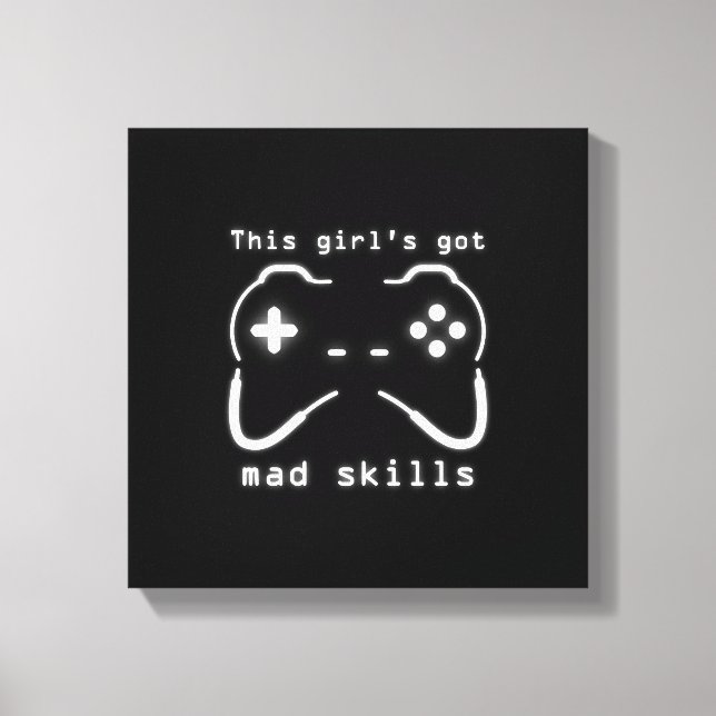 Toile Fillette's got Mad Skills Video Game Controller Ca (Recto)