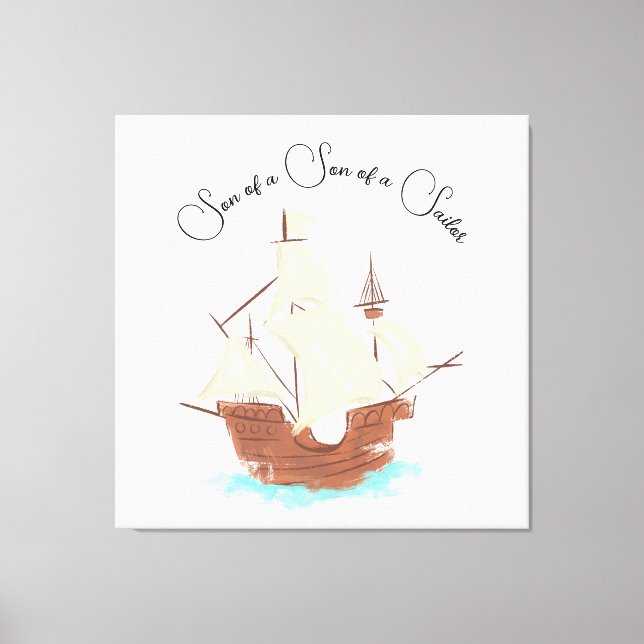 Toile Fils d'un fils de marin pirate (Recto)