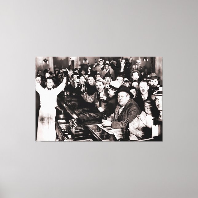 Toile Fin de la partie d'interdiction au bar local 1933 (Recto)