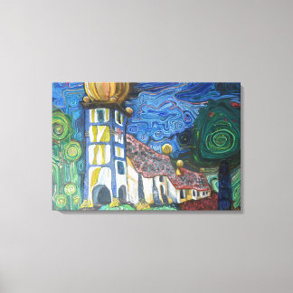 Toile Fine art inspired by Hundertwasser