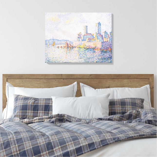 Toile Fine Art Painting Lagoon Sea View Light Blue (Insitu(Chambre))