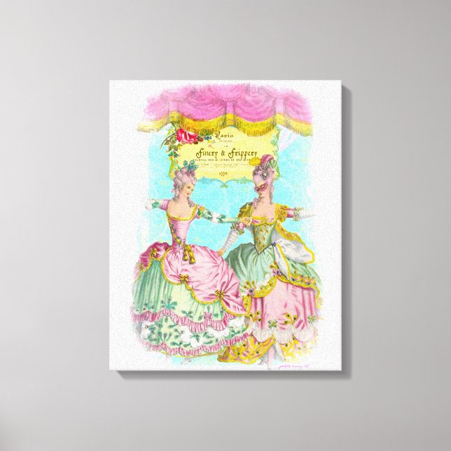 Toile Finery et Frippery Portrait de danse de Little Mar (Recto)