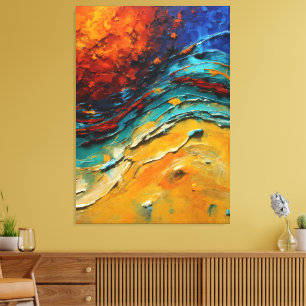 Toile Fire and Water