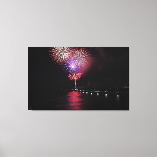 Toile Fire Works 3- Let Freedom Ring ! (Recto)
