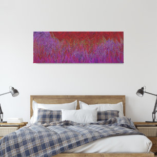 Toile "Firestorme neurale" Abstraite" Rouge violet