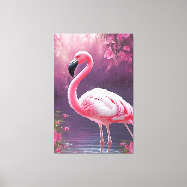 Toile Flamant rose (Recto)