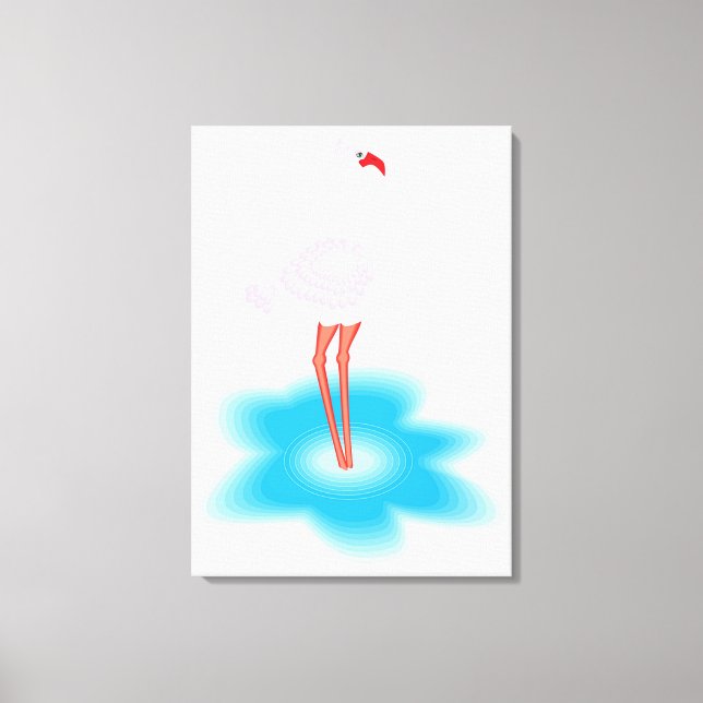 Toile Flamant rose (Recto)