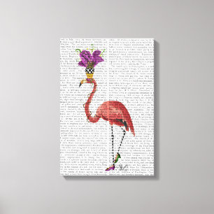 Toile Flamant rose Mardi Gras Complet
