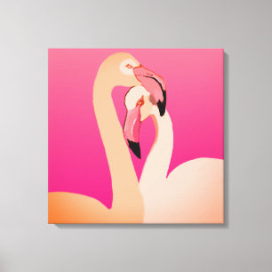 Toile Flamants roses Wall Art