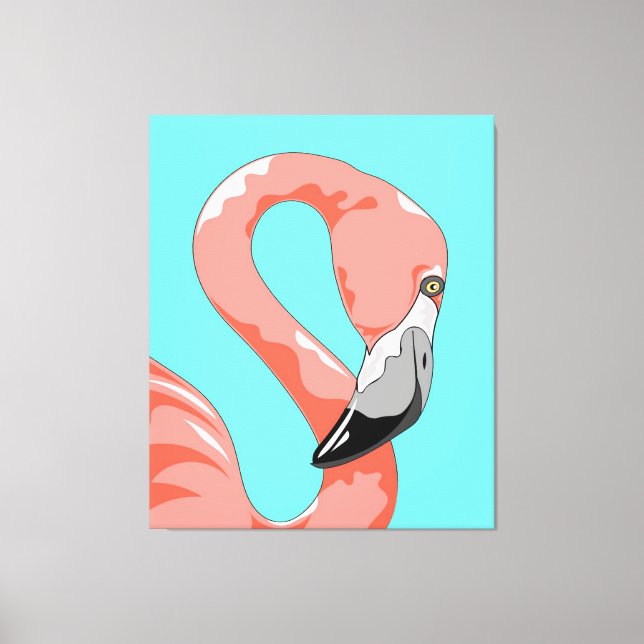 Toile Flamingo | Flamingo Bird Print Art Venin (Recto)