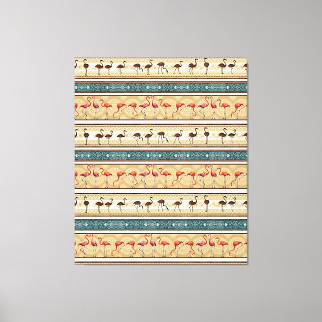 Toile Flamingo Go Lover Cadeau, Joli modèle Flamingo Cad (Recto)