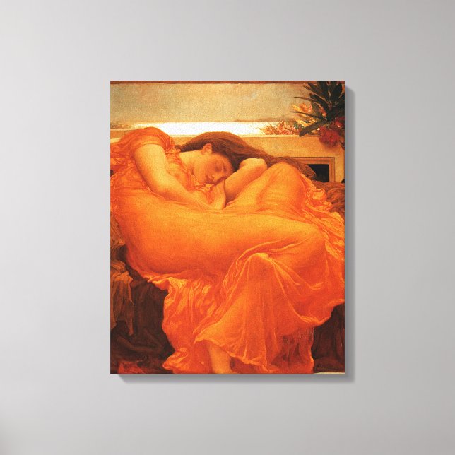 Toile Flamme Juin Frédéric Leighton Fine Art (Recto)