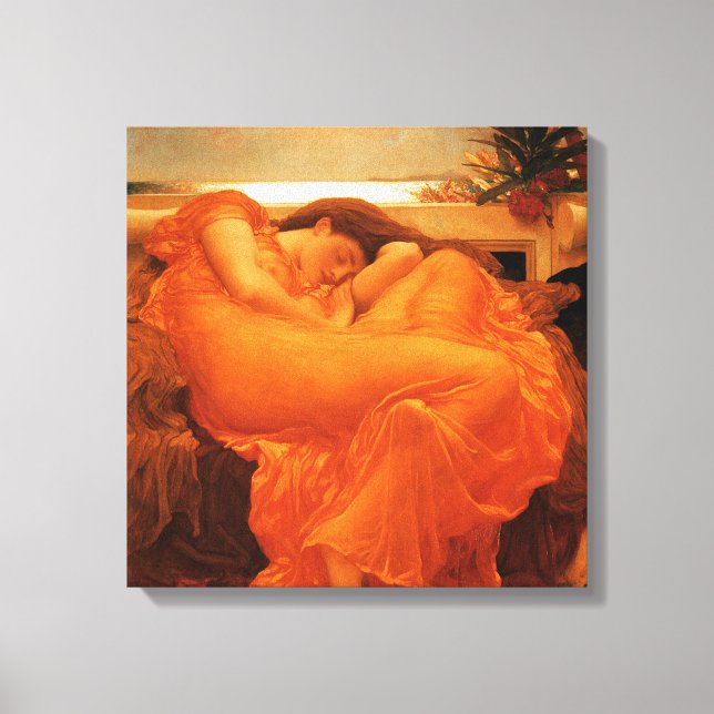 Toile Flamme Juin Frédéric Leighton Fine Art (Recto)