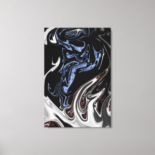 Toile Flammes Blancs Et Bleus Art Abstrait   Meilleur ar