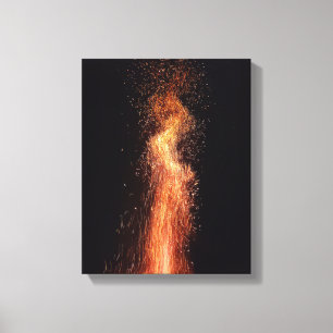 Toile Flammes de bonfire étincelles Photographie d'origi