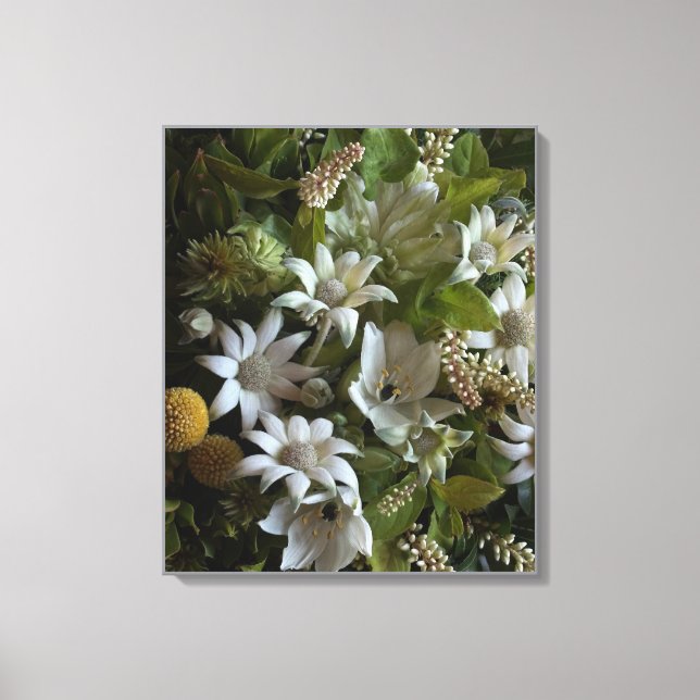 Toile Flannel Flower Velvet Texture Fine Art Canvas (Recto)