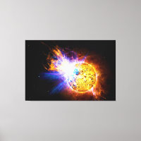 Flare solaire de la Star EV Lacertae EV Lac