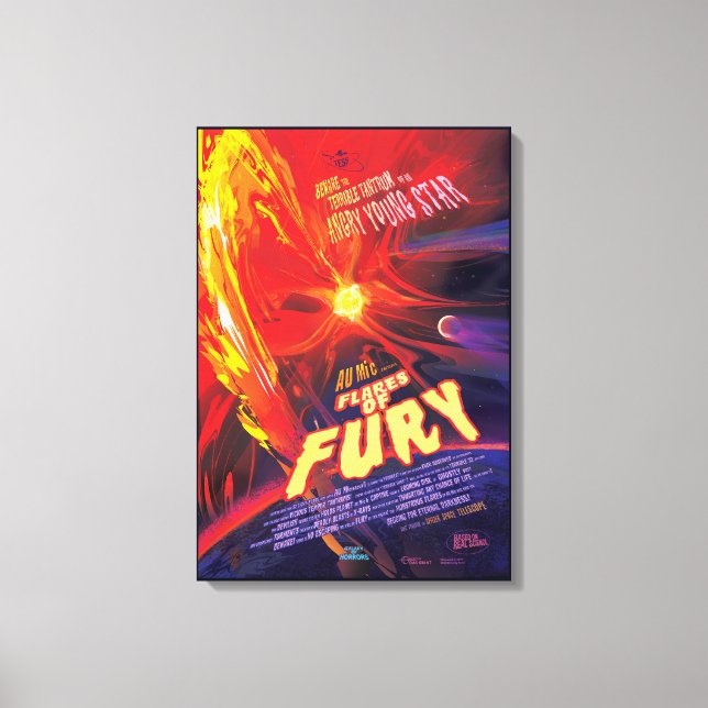 Toile Flares Of Fury Poster, Au Microscopii. (Recto)