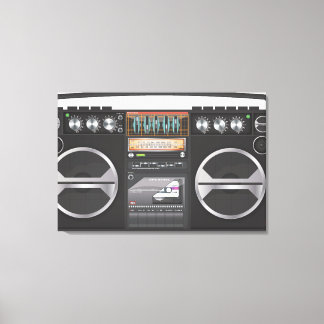 Toile Flèche de ghetto rétro Boombox