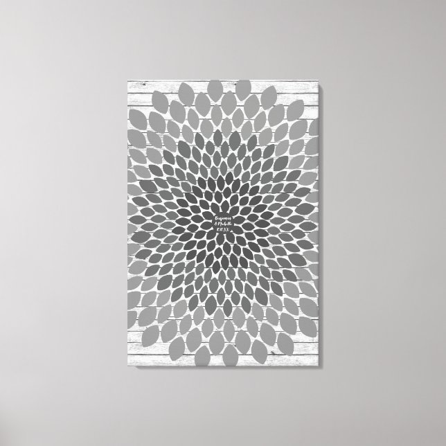 Toile Fleur - 250 Signature Livre d'Invité Alternative I (Recto)