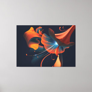 Toile Fleur artistique Abstraite