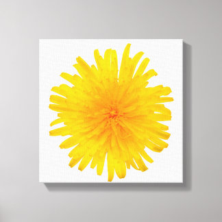 Toile Fleur Dandelion jaune