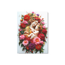 Fleur dans la dévotion déesse et bébé