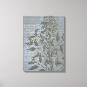 Toile Fleur de Bleu I