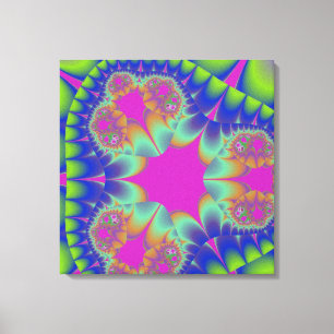 Toile Fleur de cactus fractale