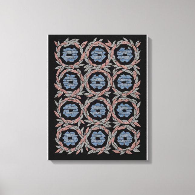 Toile Fleur de Chroma Abstraite (Recto)