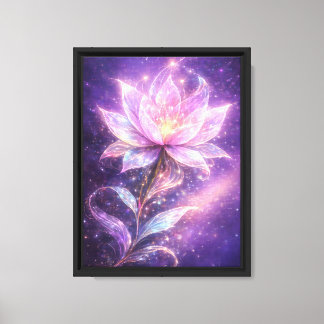 Toile Fleur de Lotus Cosmique