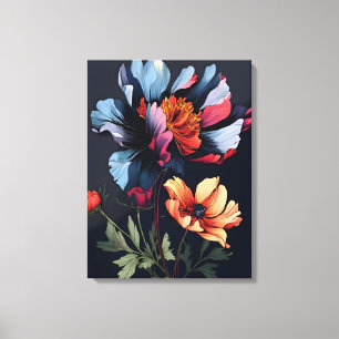 Toile Fleur de minuit
