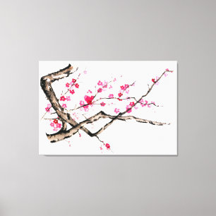 Toile Fleur de prune - une