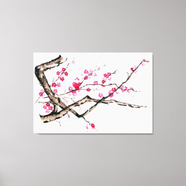 Toile Fleur de prune - une (Recto)