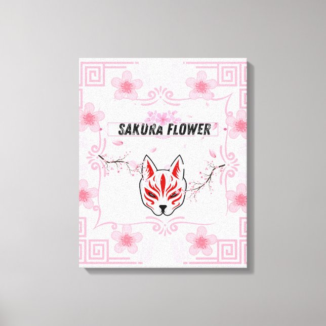 Toile Fleur de Sakura – La Beauté de la Fleur de Cerisie (Recto)