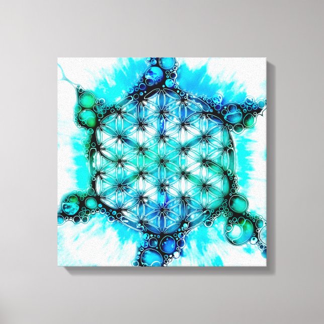 Toile Fleur De Vie - Façons Colorées 3 (Recto)