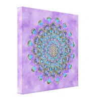Décoration en verre acrylique Mandala fleur de vie