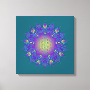 Toile Fleur De Vie - Mandala Indien 3