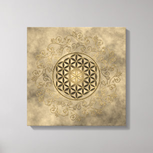 Toile Fleur de Vie - Ornements Vintage Mandala 2