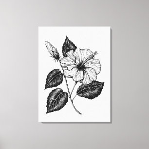 Toile Fleur d'hibiscus II