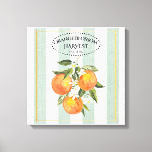 Toile Fleur d'Oranger - Label Citrus Méditerranéen