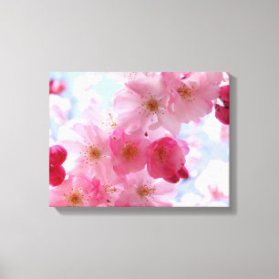 Toile Fleur florale rose de printemps
